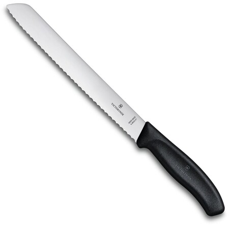 Swiss Army Brands 2022 Victorinox Kitchen Swiss Classic Bread 80.25In Serrated Blade, 1In Width At Handle Black VIC-6.8633.21